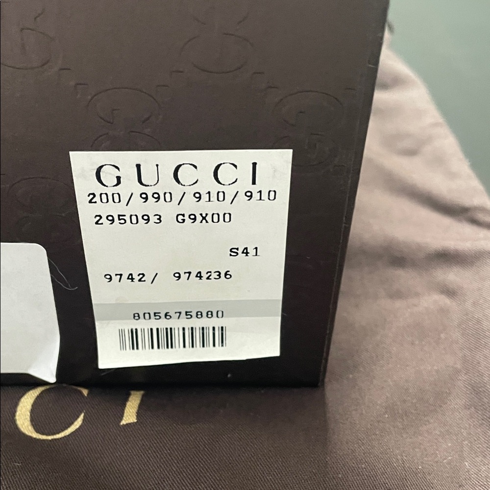 Gucci Brown Patterned Women's Sandals - Picture 10 of 10